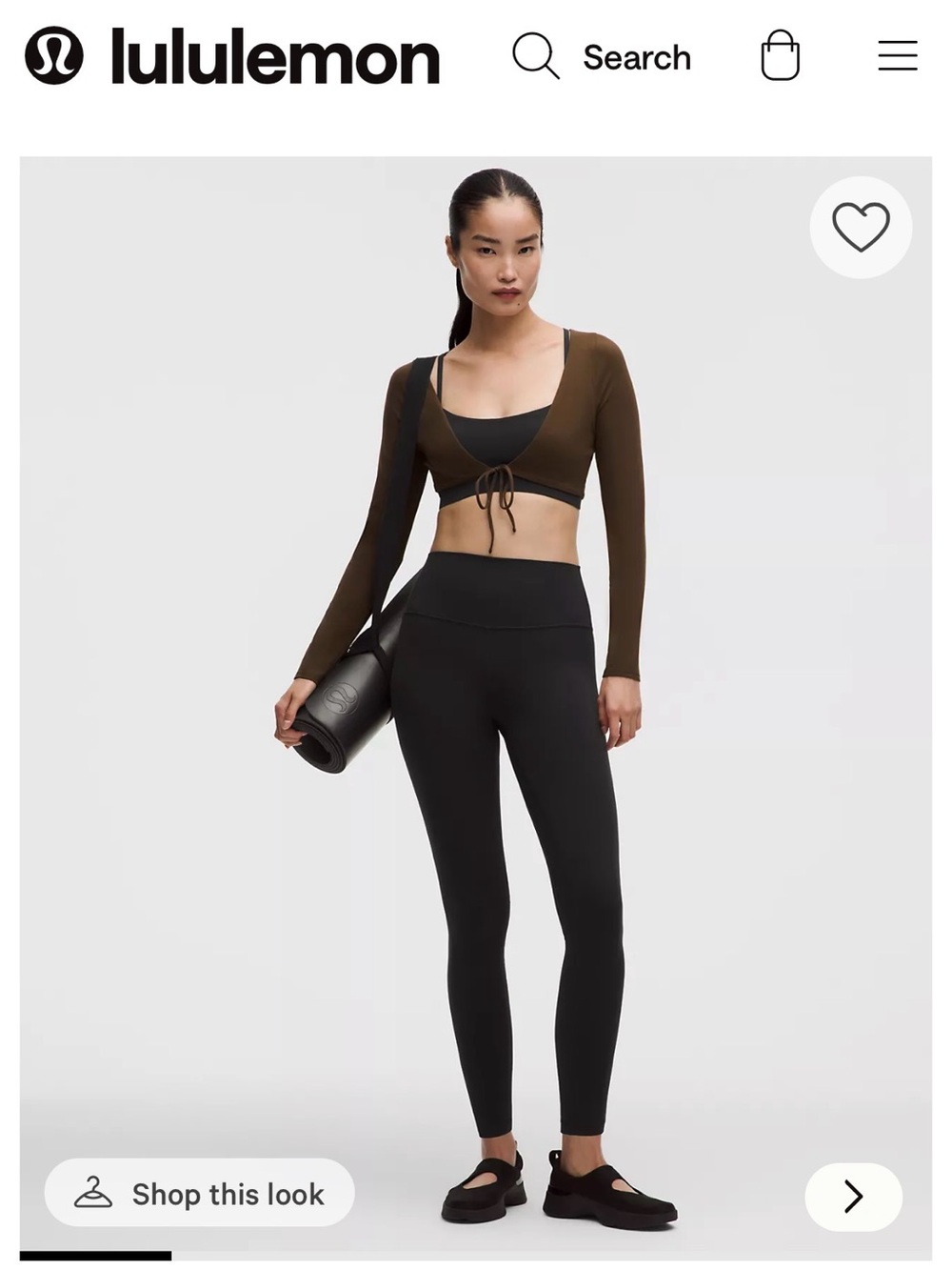 lululemon athletica Black High-Rise Leggings 31" long length